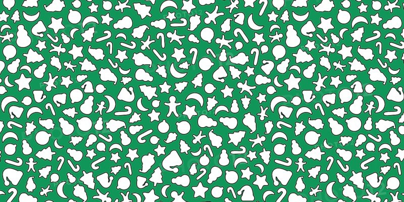Green and White Christmas background, Christmas icons elements banner