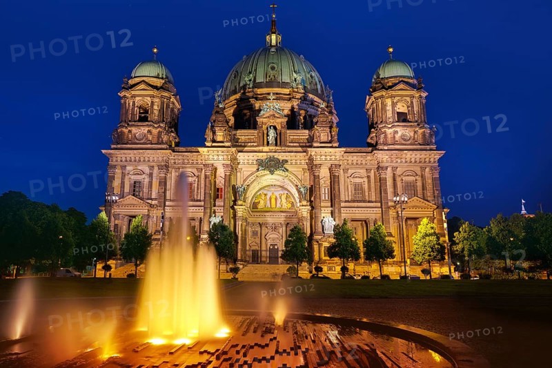 Berlin Cathedral Berliner Dom at sunset in Germany