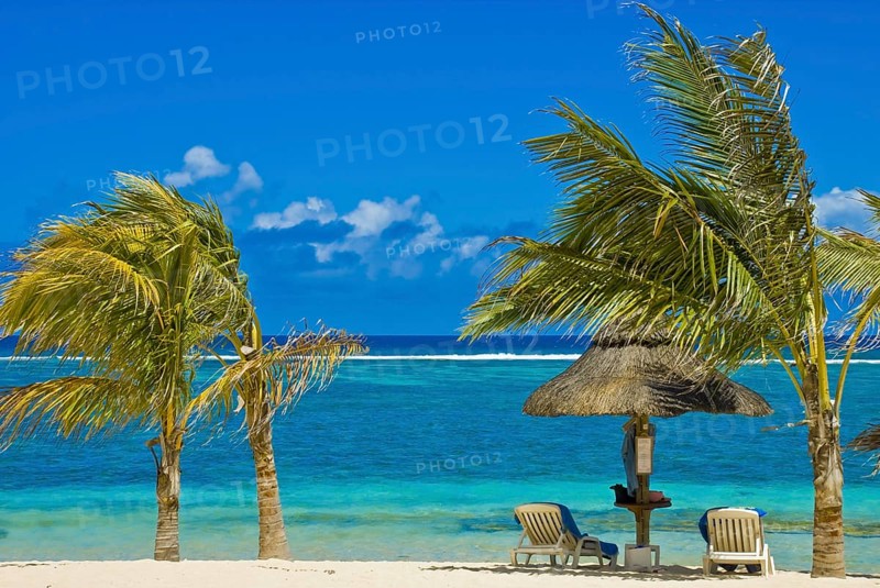 Mauritius beach landscape