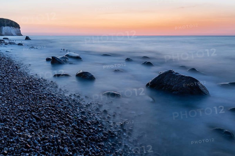 The white chalk cliffs of the german island Rügen