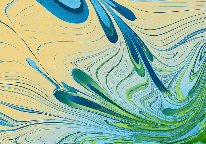 Abstract marbling floral pattern for fabric, tile design. background texture