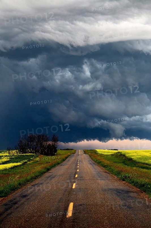 Prairie Storm Clouds Canada Saskatchewan Dramatic Summer
