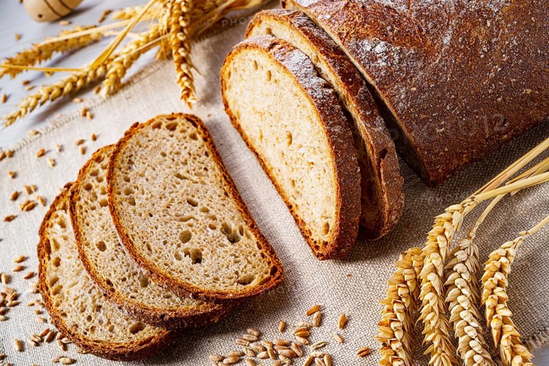Delicious mixed rye bread, also known as grey bread
