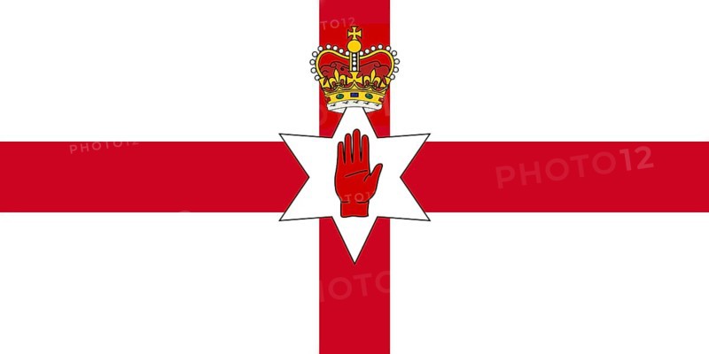 Northern Ireland Flag. Ulster Banner 3D illustration