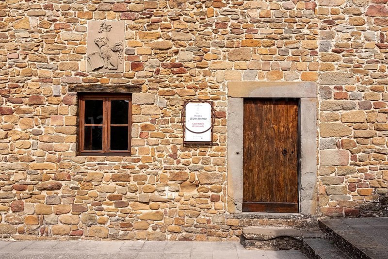 VINCI, ITALY, SEPTEMBER 19, 2023, Birth house of famous genius Leonardo da Vinci