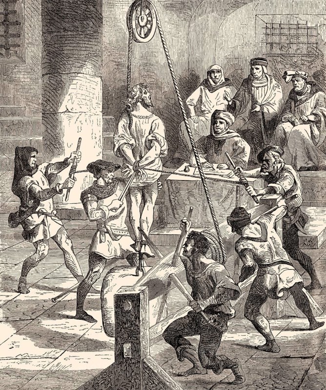 Inquisition, the cruel torture methods of the Church in the 16th century