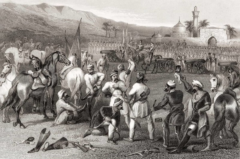 Disarming 11th Irregular Cavalry, Berhampore, India, Asia, 1857, Asia