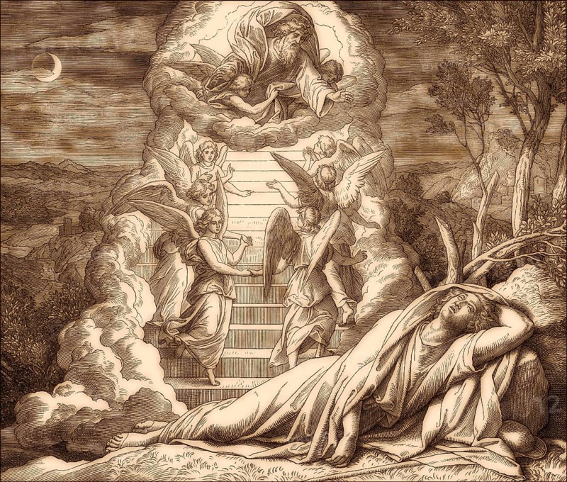 Jacob's Dream, Old Testament, by Julius Schnorr von Carolsfeld, 1860