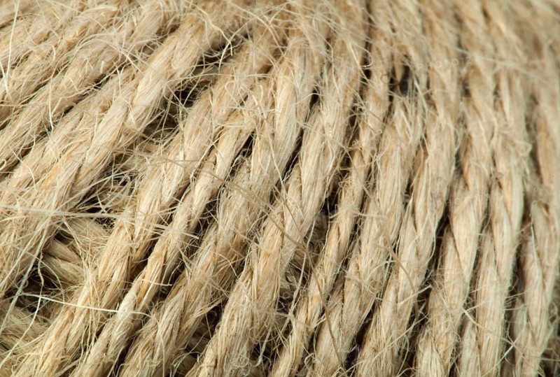 Hemp rope close up background