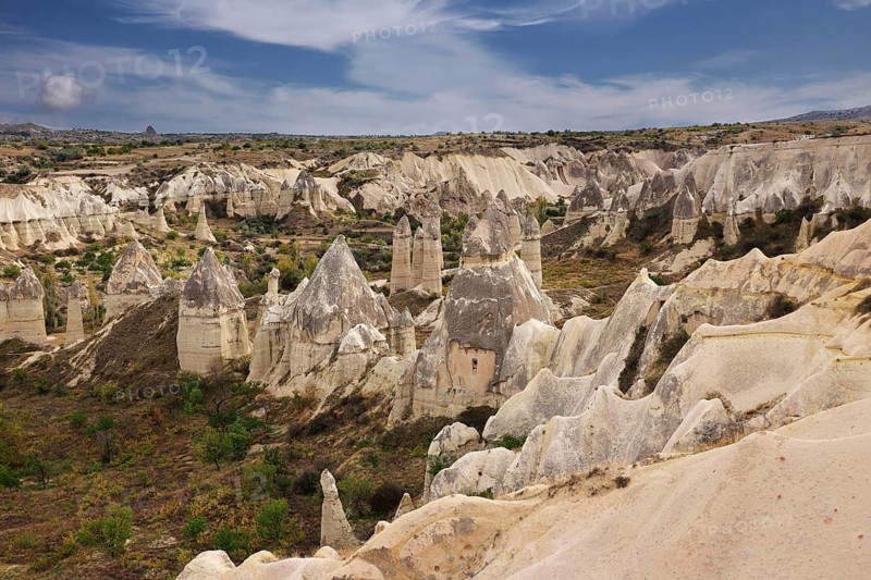 Rock Formations in Ask Vadisi or Love Valley, Cappadocia, Turkey, Asia