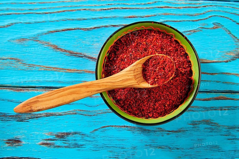 Paprika from noras red dried peppers Mediterranean spices