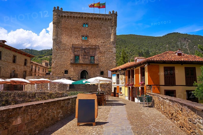 Potes infantado tower in Cantabria of Spain