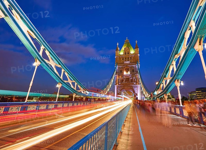 London Tower Bridge sunset on Thames river in England