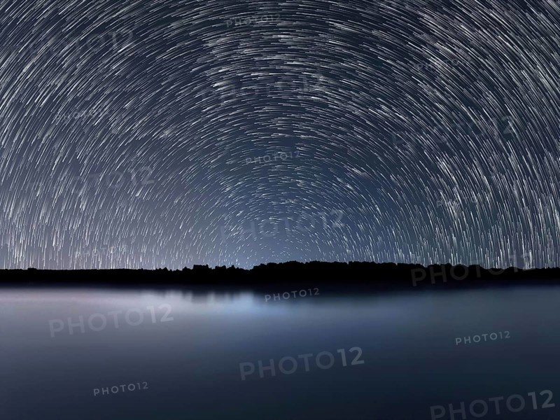 Star Trails over Night sky. Night sky startrails