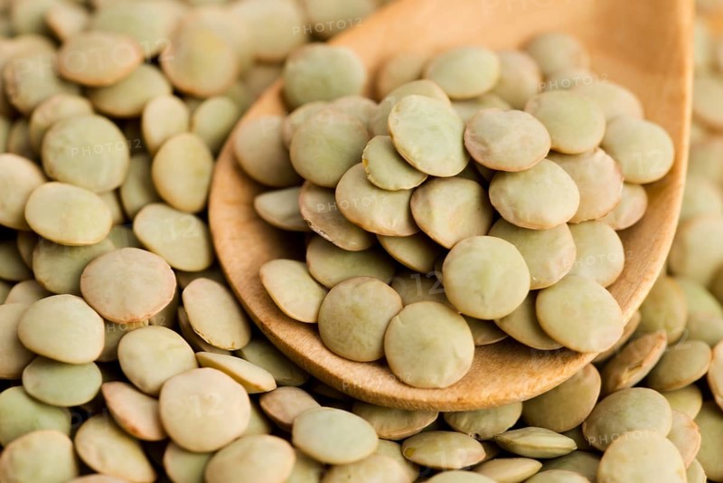 Dry Organic Green Lentils, lodz, poland