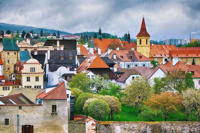 View of the Cesky Krumlov, Czech Republic Cesky Krumlov, Czech Republic, Europe