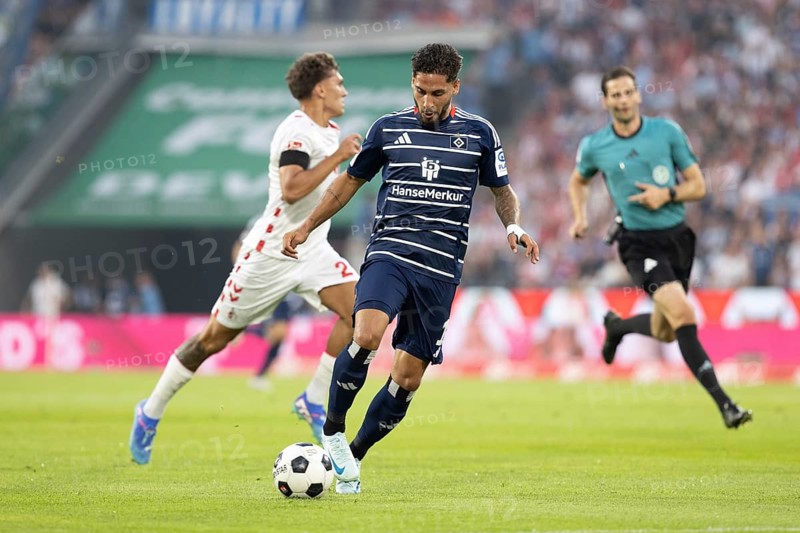 Ludovit Reis (Hamburger SV, Midfield, #14), 2nd Bundesliga, 1. FC Köln, Hamburger SV on 02/08/2024 at the RheinEnergieStadion in Cologne Germany . (DFL/DFB REGULATIONS PROHIBIT ANY USE OF PHOTOGRAPHS AS IMAGE SEQUENCES AND/OR QUASI-VIDEO)