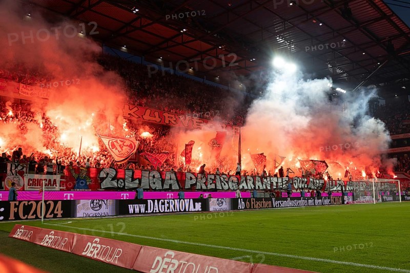 Südkurve, 2nd Bundesliga, 1. FC Köln, Hamburger SV on 02/08/2024 at the RheinEnergieStadion in Cologne Germany . (DFL/DFB REGULATIONS PROHIBIT ANY USE OF PHOTOGRAPHS AS IMAGE SEQUENCES AND/OR QUASI-VIDEO)