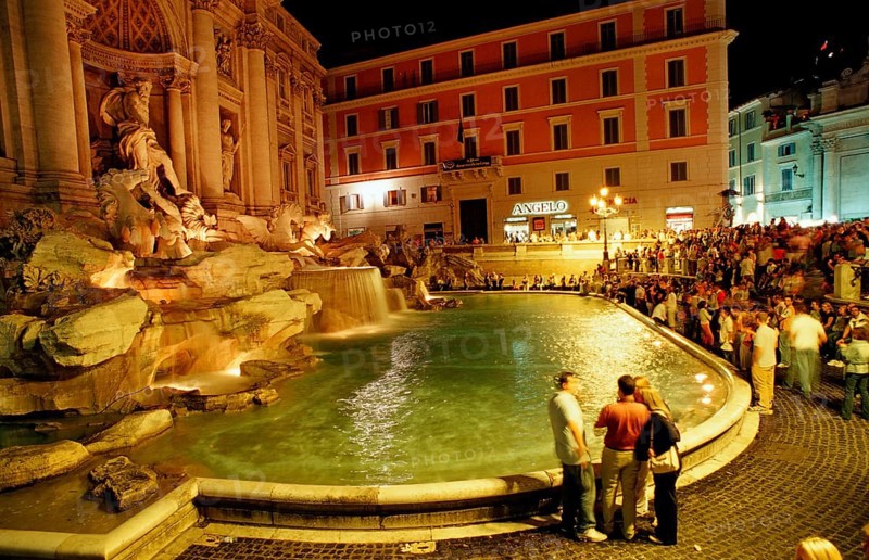 Trevi Fountain, Fontana di Trevi, Italy, Rome, Piazza di Trevi, Europe