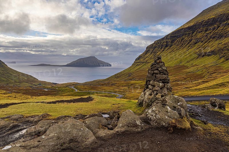 Landscape on the Faroe Island of Streymoy