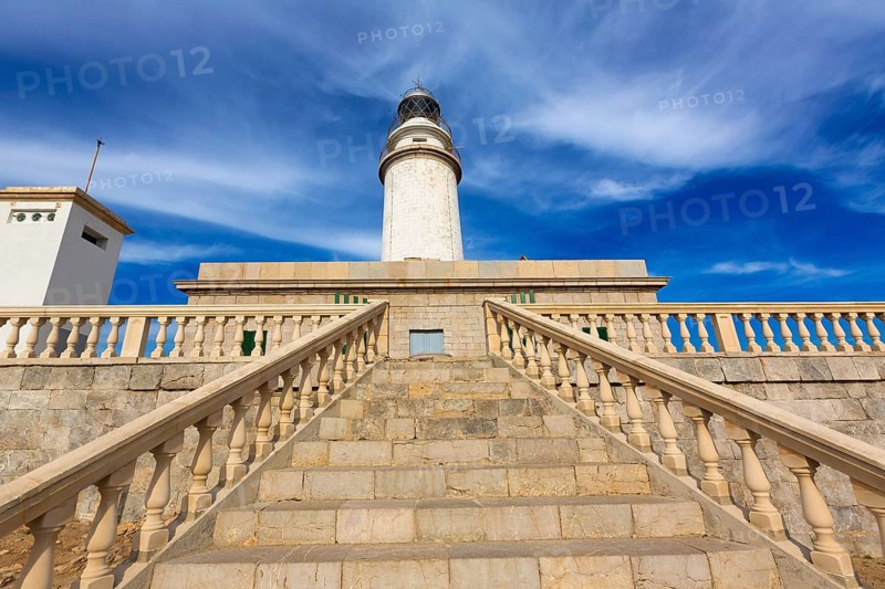 Majorca Formentor Cape Lighthouse in Mallorca North at Balearic islands of Spain
