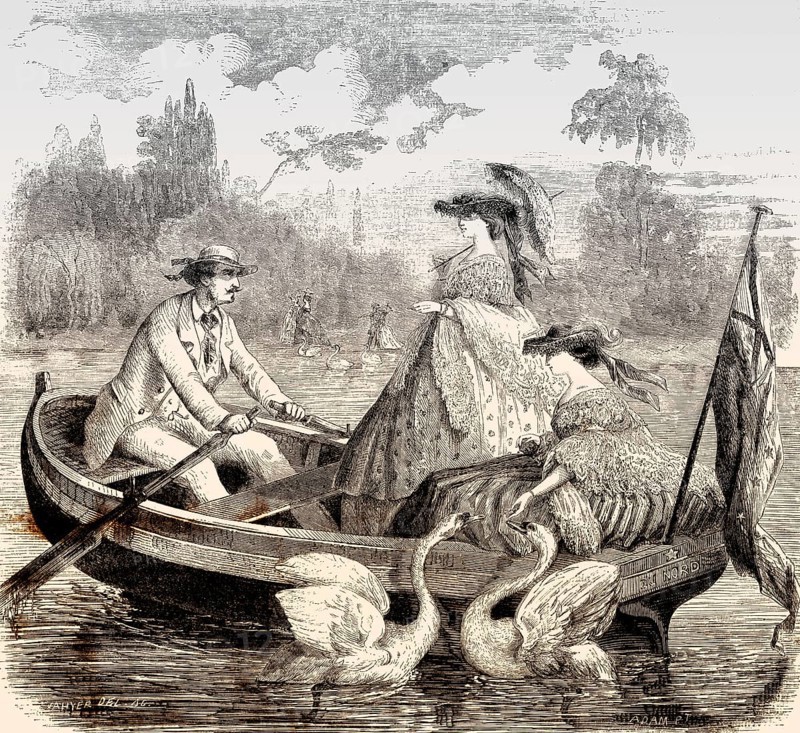 Parisian fashion, 1857
