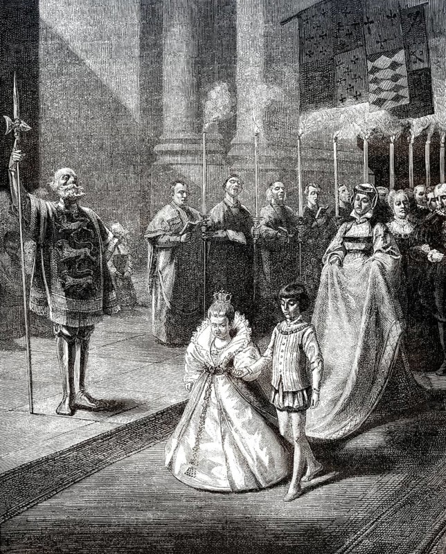 Children wedding in 1307, Corbeil, Joan II, Countess of Burgundy and Philip of Poitiers