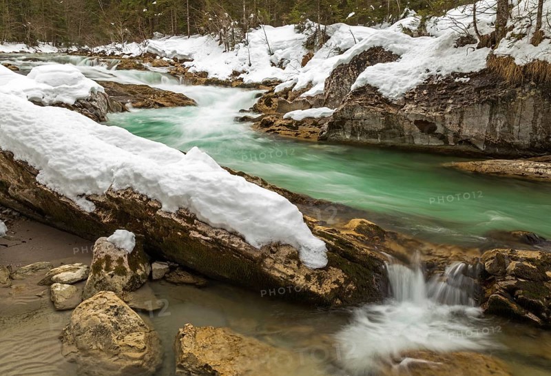 At the Rissbach in winter