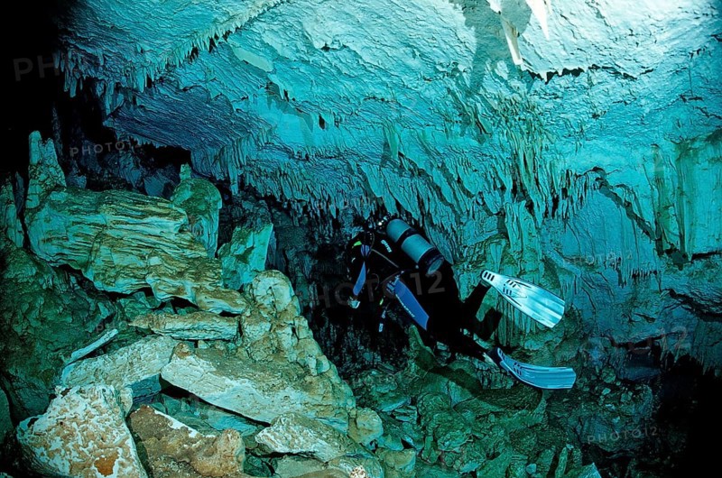 Cave diving Cueva Taina, Punta Cana, freshwater, Dominican Republic, Central America