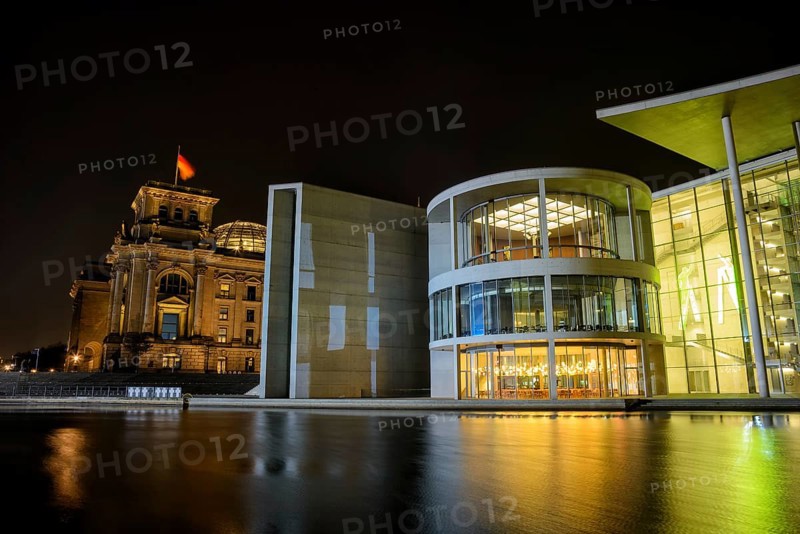Spreebogen with Reichstag in Berlin