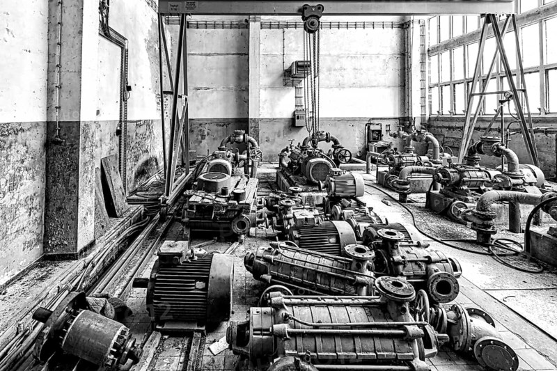 Waterworks machine hall Lost Places