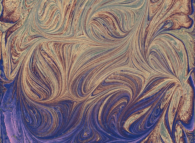 Abstract creative marble pattern texture. Traditional art of Ebru marbling