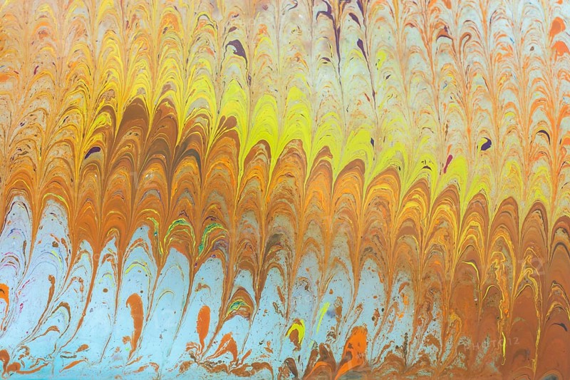 Abstract marbling art patterns in paint as background