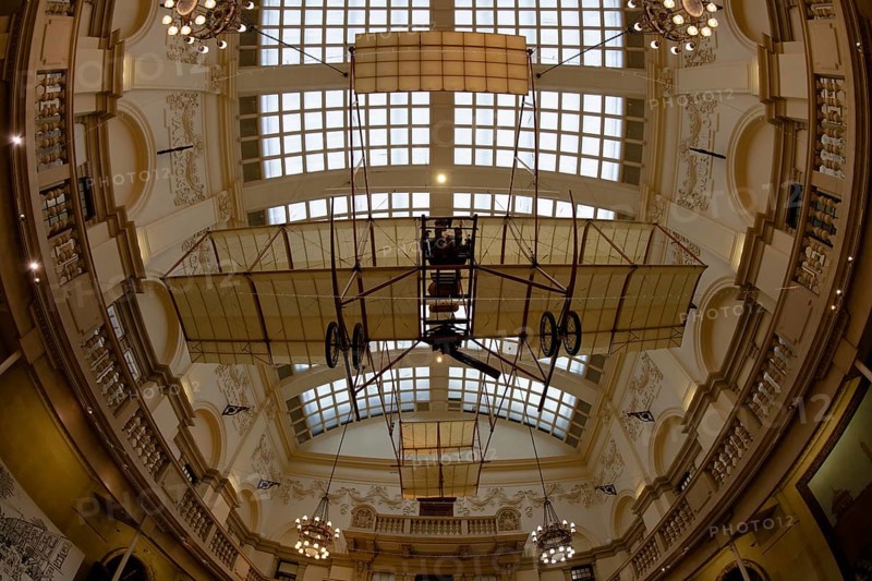 Fisheye, interior view, aeroplane, Bristol City Museum and Art Gallery, Bristol, England, Great Britain