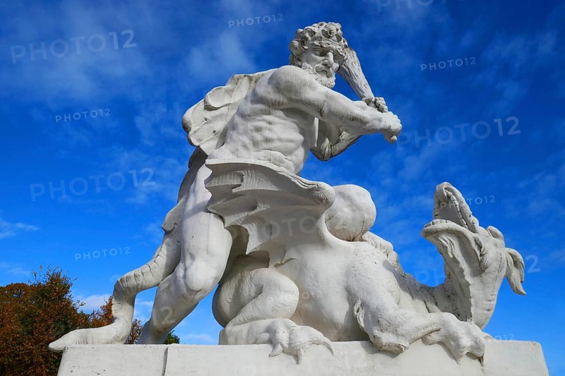 Sculpture in front of Karlsruhe Palace