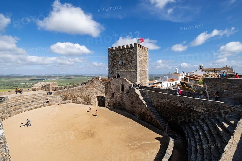 Castelo de Monsaraz, Monumento Nacional, Monsaraz, Distrito de Évora, Alentejo, Portugal, Europe