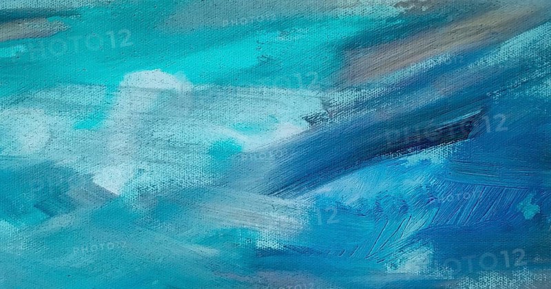Abstract oil paint texture on canvas, blue paint background. colorful painting texture