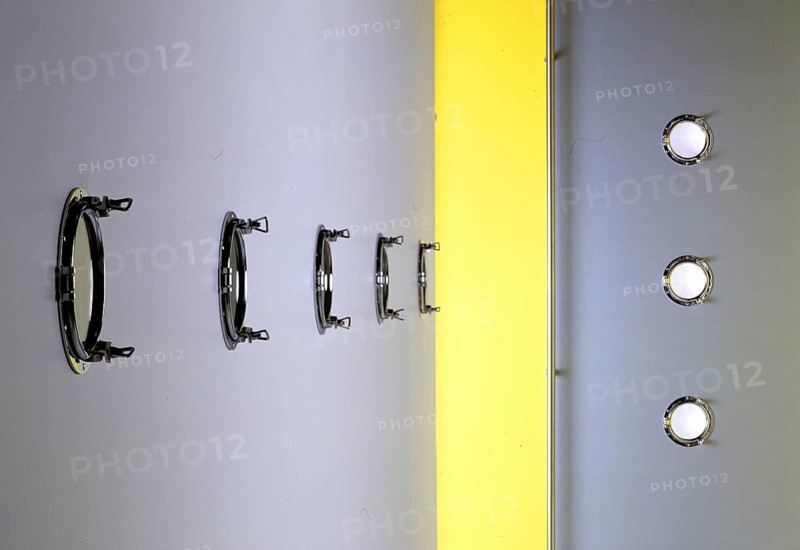 Luxembourg, Bureau Jean Schmit Engineering, door details, portholes, Europe