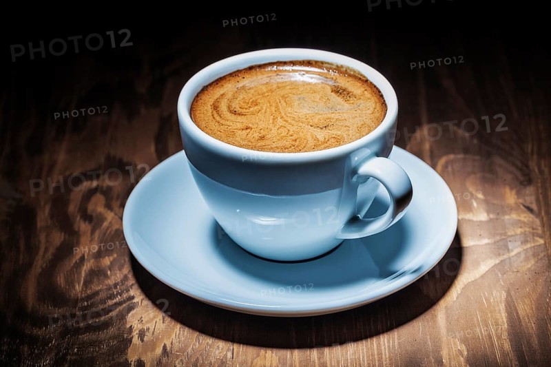 Espresso in white coffee cup