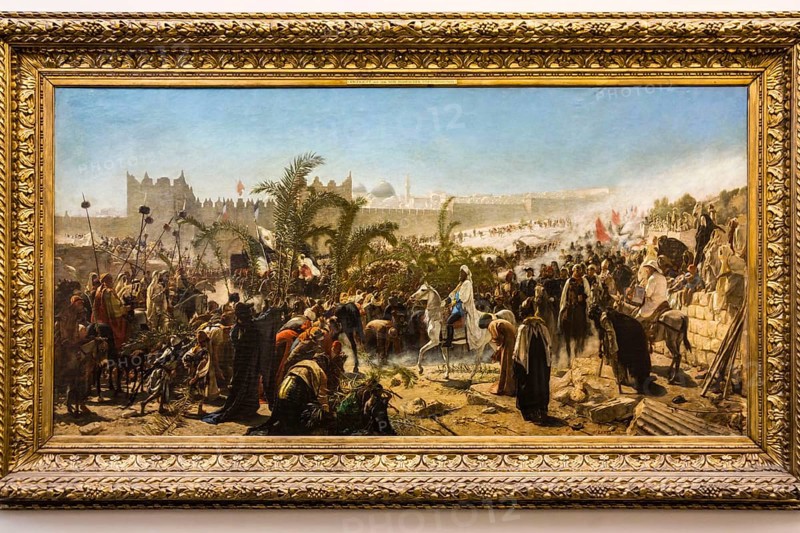 La llegada del príncipe heredero de Prusia en Jerusalem 4 de noviembre de 1869, Alte Nationalgalerie, Antigua Galería Nacional, Isla de los Museos, Berlin, Alemania