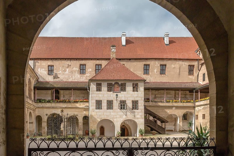 Bischofteinitz Castle - Horšovský Týn, Czech Republic, September, Archway, Europe