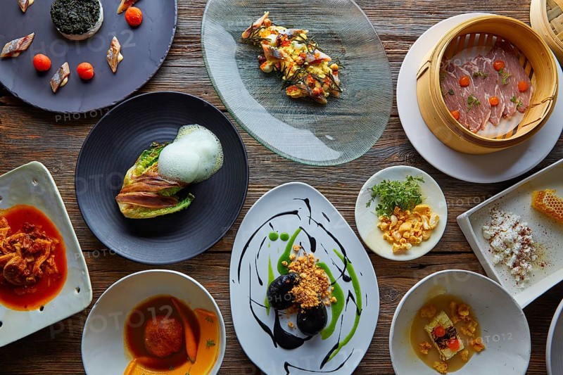 Molecular gastronomy variety of recipes Modern cuisine
