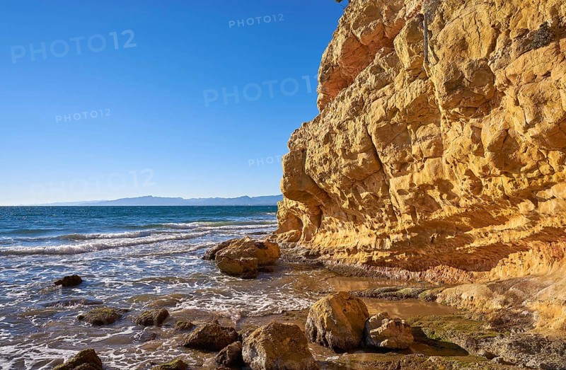 Cala Penya Tallada Salou beach in Tarragona of Catalonia