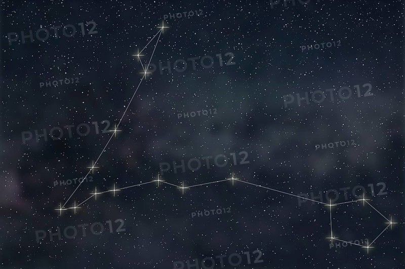 Pisces Constellation. Zodiac Sign Pisces constellation lines