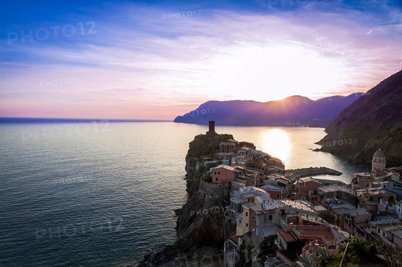 Vernazza before sunset, Cinque Terre, Italy, Europe