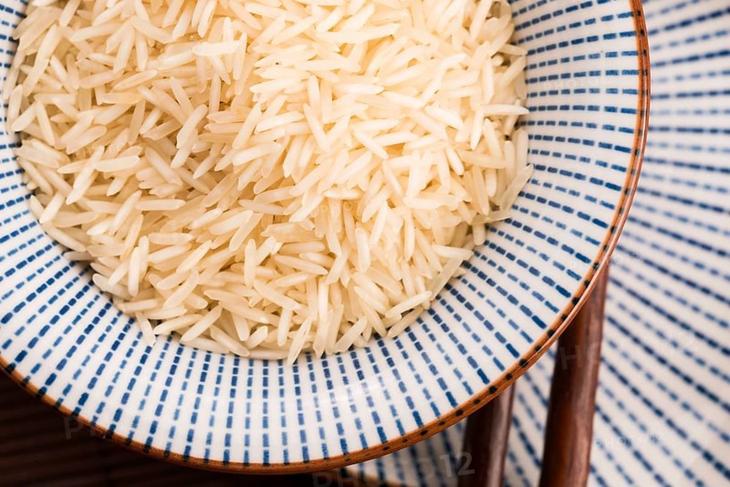 Basmati rice in a bowl
