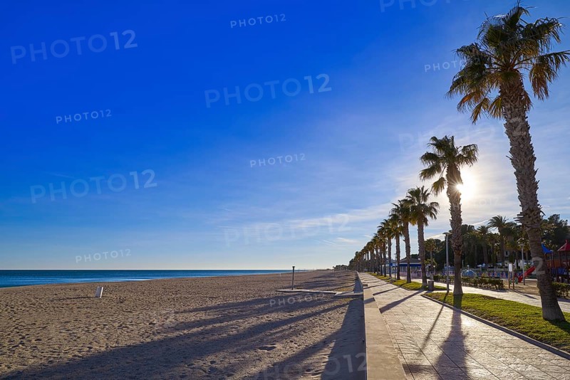 Cristall Cristal beach in Miami Platja of Tarragona at costa Dorada of Catalonia