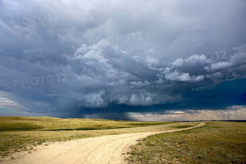Prairie Storm Clouds Saskatchewan Canada Summer Danger