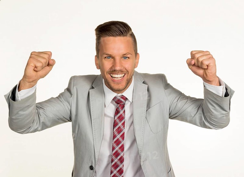 Young, dynamic businessman. Successful young entrepreneur Austria