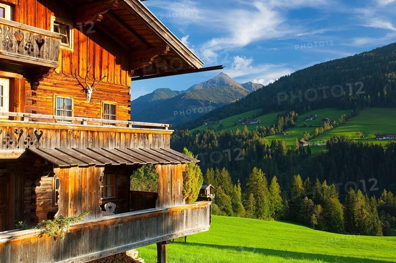The alpine village of Alpbach and the Alpbachtal (Alpbach valley), Austria, Europe